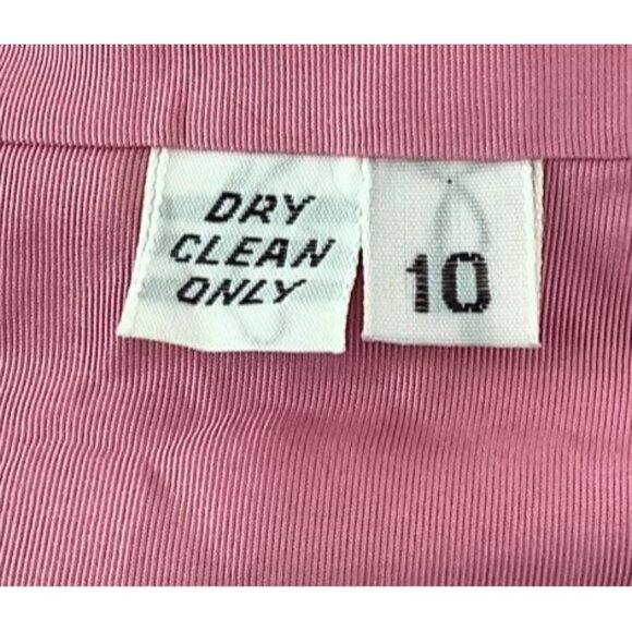 Vintage 60s Emily Wetherby Pink Mohair Double-Breasted Womens Blazer Size 10 - Picture 6 of 6